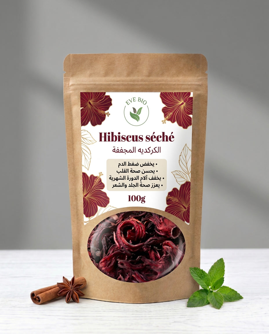 Hibiscus Séché Bio - Karkadé 100% Naturel | Eve Shop